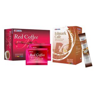 Edmark Ginseng Coffee & Red Coffee Bundle – Instant Wellness Blend